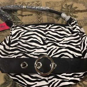 Brand new zebra purse